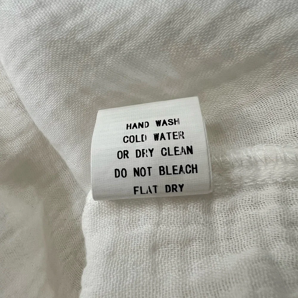 White Button-Up Shirt with Red Heart Accents - Picture 11 of 12